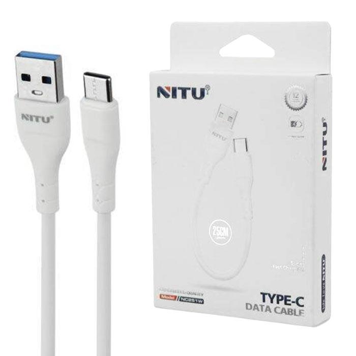 کابل USB به Type-C نیتو Nitu NC251 طول 25 سانتیمتر NITU USB To TypeC Cable NC251 25CM